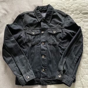 Topman Denim Jacket Black Size Small